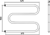 Полотенцесушитель водяной Стилье М-образный 50х65 00004-5065