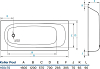 Стальная ванна Koller Pool 160х70