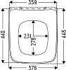 Крышка-сиденье Haro Escale 535163 с микролифтом, белый