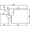 Раковина накладная Diwo Moduo 63571/00-00001238/С17825 белый, черный