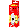 Лампа светодиодная ЭРА E27 6W 2700K матовая ECO LED B35-6W-827-E27 Б0020620