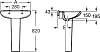 Пьедестал для раковины Roca Victoria 337390000