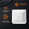 Раковина накладная Orange B02-385W белый