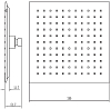 Верхний душ Aquanet Static AF330-84-S250B черный