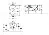 Подвесной унитаз Ceramica Ala Wave 23VSO 35 x 51 см безободковый, с сиденьем Soft Close