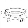 Мыльница Inda One A24110NE03, черный матовый