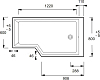 Акриловая ванна Jacob Delafon Bain Douche NEO E6D119R-00