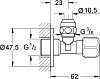 Угловой вентиль Grohe 2201700M
