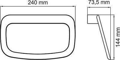 Полотенцедержатель 24 см WasserKRAFT Elbe K-7260, чёрный