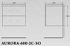 Тумба для комплекта Belbagno Aurora-600-2C-SO-RNN