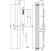 Душевой гарнитур Gessi Rettangolo 20145#031, хром