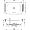 Раковина накладная Axor Urquiola 11302000 белый