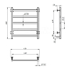 Полотенцесушитель электрический Ewrika Пенелопа КВ7 60х40, хром