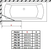 Шторка для ванной Radaway Modo New PNJ 80 10006080-01-01