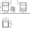 Шкаф боковой 45 см Geberit iCon 840045000, белый глянец