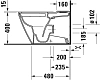 Унитаз напольный Duravit D-Neo, белый, 2002090000