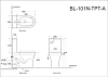 Напольный унитаз Aquanet Nova-C1 BL-101N-TPT-A с бачком 203339 безободковый, крышка микролифт