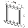 Зеркало Aquanet Селена 201646 белый