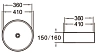 Раковина накладная SantiLine SL-1057 белый