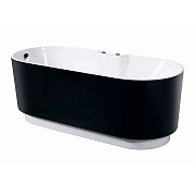 Акриловая ванна Orans BT-NL601 175х75 FTSH Black белый, черный
