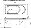 Акриловая ванна Aquanet West 140х70 00204052