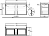 Тумба под раковину 120 см Geberit iCon 841421000, серый