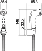 Гигиенический душ Nobili AD146/52CR, хром