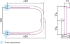 Полотенцесушитель водяной Сунержа П-образный 32x45 с 2 полками