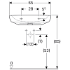 Раковина 65 см Geberit Renova Comfort 258567000, белый