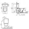 Напольный унитаз Vitra S50 9736B003-1162 крышка стандарт