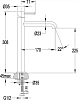 Смеситель для раковины Omnires Y Y1212BL, черный