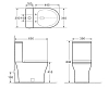 Напольный унитаз Aquanet Roll 2-C CL-12339 (240210) безободковый с бачком Roll 2-C-1 CL-12289-1 (240207) с крышкой-сиденьем Soft Close - Slimseat