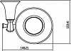 Мыльница Kaiser Bronze II KH-4003, бронза