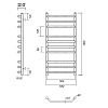 Полотенцесушитель водяной Domoterm Лаура Лаура П10 500x800 хром
