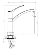 Смеситель для кухни Esko London LD 519 хром