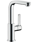 Смеситель для раковины Hansgrohe Metris S 31161000, поворотный излив, высокий