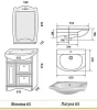 Тумба под раковину Aqualife Design 1-166-006-LA65 бежевый