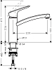 Смеситель для кухонной мойки Hansgrohe Logis 71832000, хром