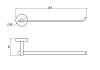 Полотенцедержатель Aquatek Бетта AQ4619CR хром
