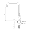 Смеситель для кухни Haiba HB71304-4 сталь