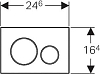 Кнопка смыва Geberit Sigma 20 115.882.JQ.1 (не остаются отпечатки пальцев), хром