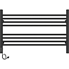 Электрический полотенцесушитель Laris Оливия ЧКЧ8 800x500 L 73207628, черный муар