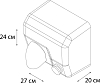 Сушилка для рук Fixsen Hotel FX-31026 полированная сталь
