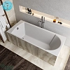 Ванна из искуственного камня Marmo Bagno MB-GL170-80 белый