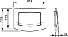 Кнопка смыва Tece Ambia 9240140 белая антибактериальная