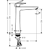 Смеситель для раковины Hansgrohe Talis E 71717000