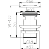 Донный клапан BelBagno BB-SAT-CRM click-clack, хром