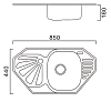 Кухонная мойка Haiba HB8547 хром