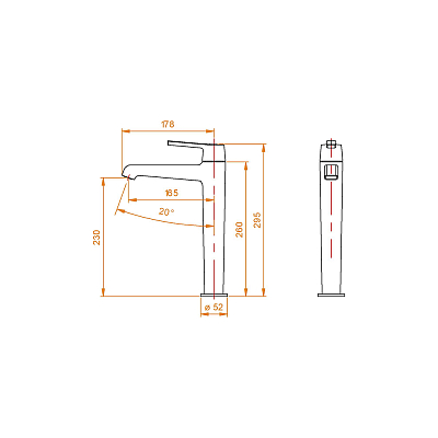 Смеситель для раковины RGW Shower Panels 511405311-04 черный