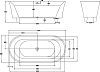 Акриловая ванна BelBagno 170х80 BB40-1700-MARINE